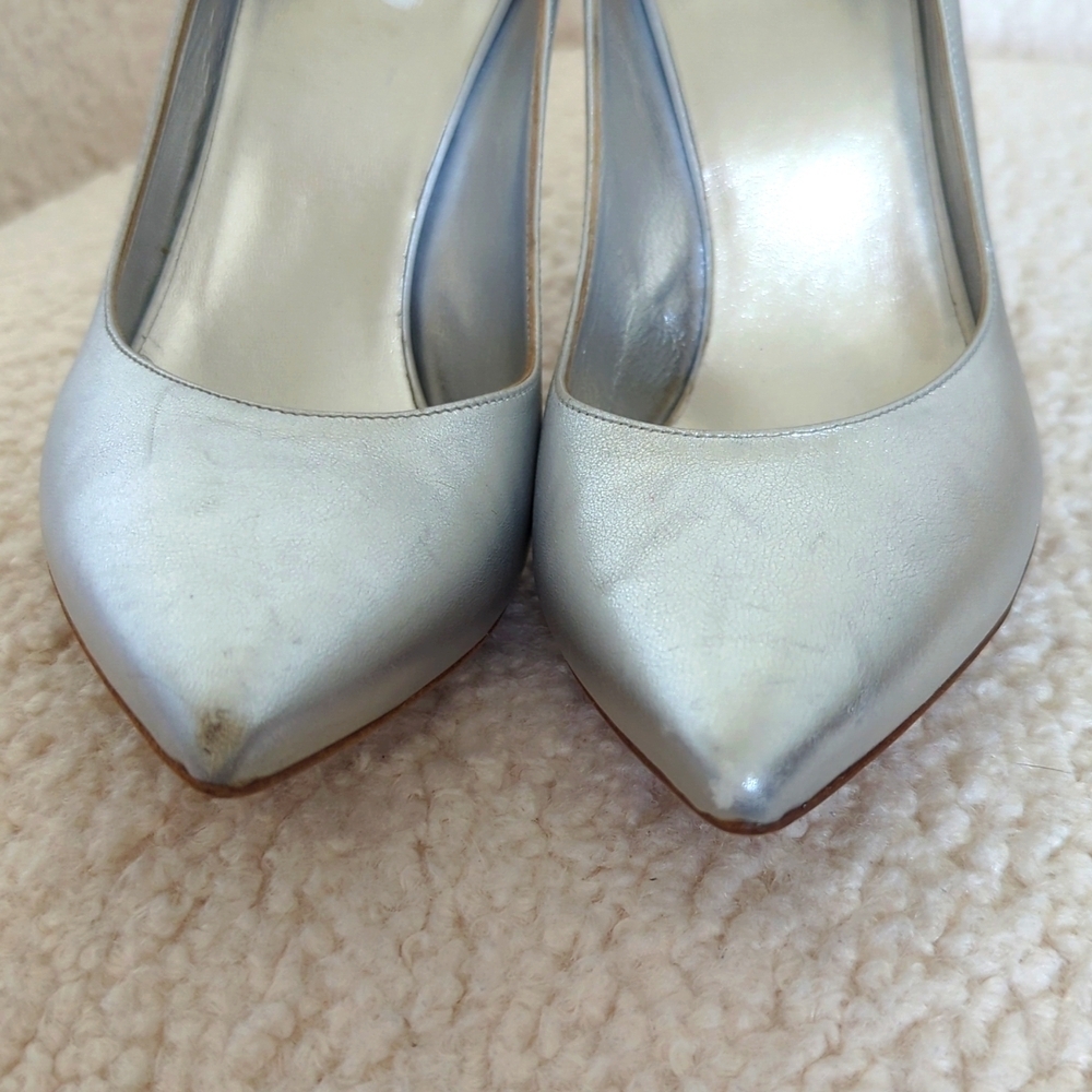 Dolce & Gabbana Silver Metallic Women's Heels - Picture 3 of 11